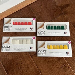 Lot of 4 Color Street Nail Polish Strips (Brand New!)